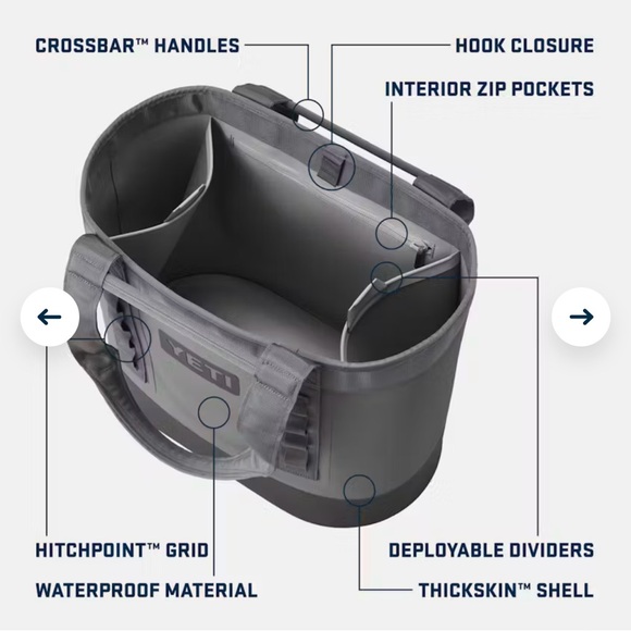 YETI Camino 35 Carryall Tote in Rescue Red - Picture 7 of 7